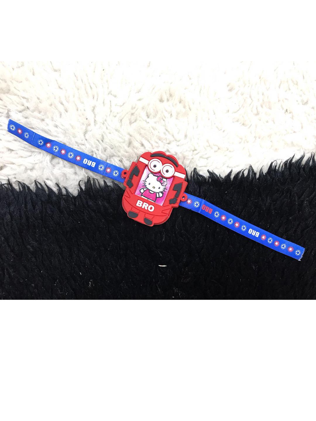 MORKANTH JEWELLERY Boys Red Cartoon Designed & Red Belted Rakhi