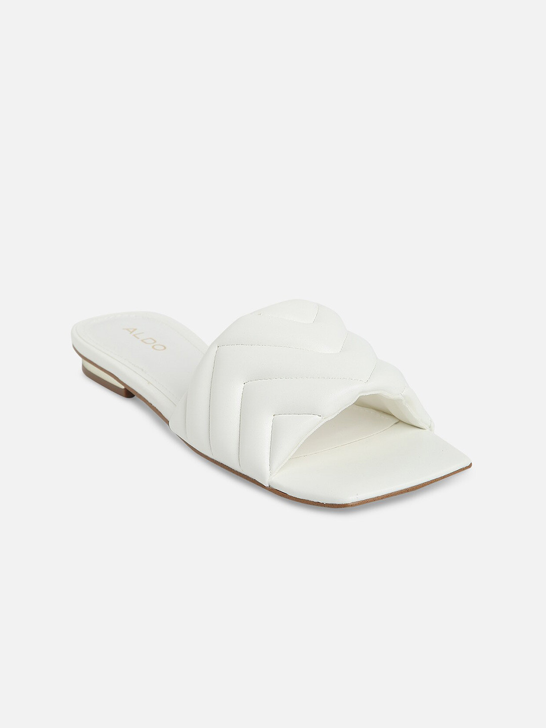 ALDO Women White Textured Flats