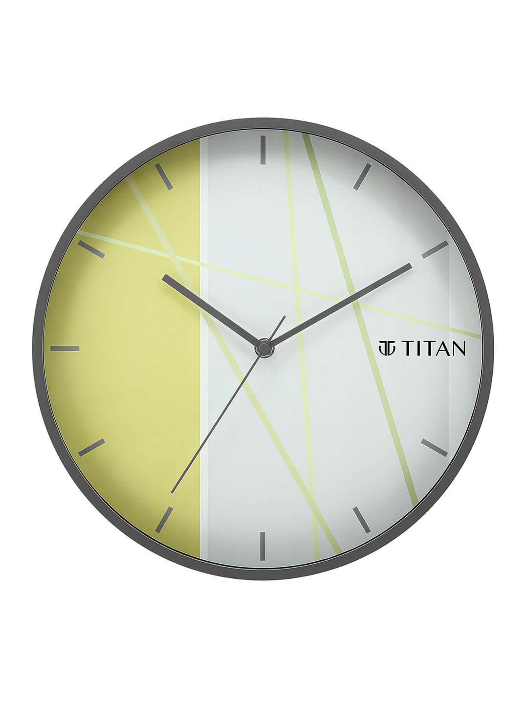 Titan Black & White Printed Contemporary Wall Clock