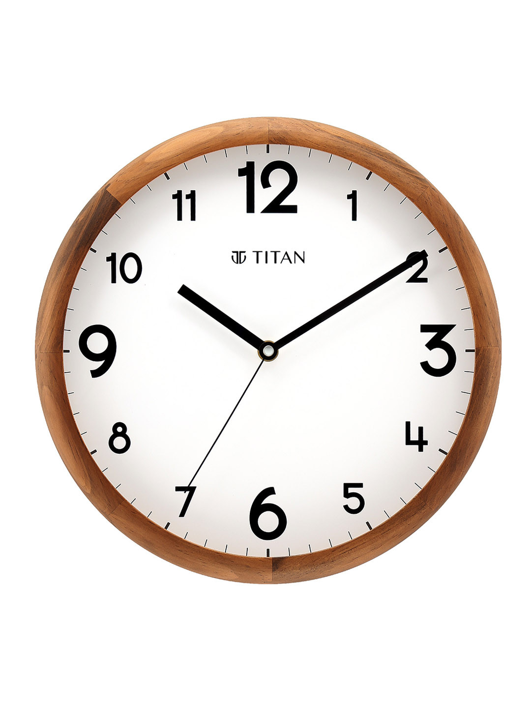 Titan Brown & Black Contemporary Wall Clock