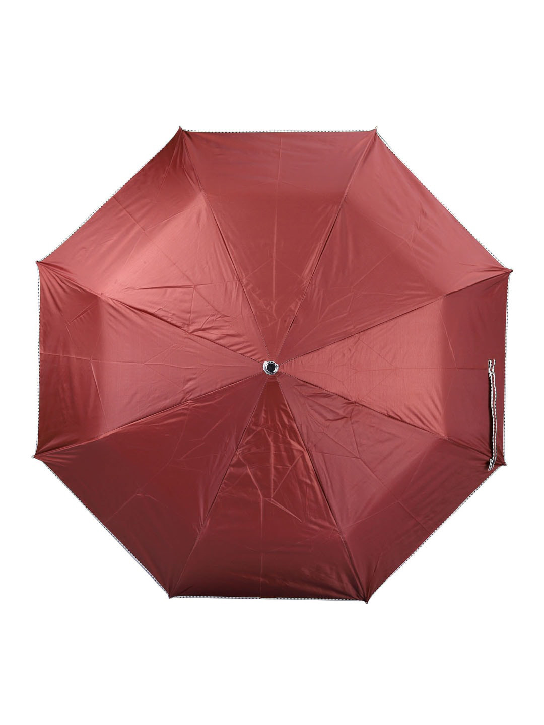 THE CLOWNFISH Monochrome Brown Solid 3 Fold Double Coated Umbrellas
