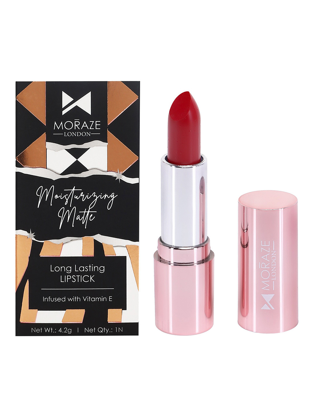 Moraze Moisturizing Matte Lipstick - queen power 4.2 gm