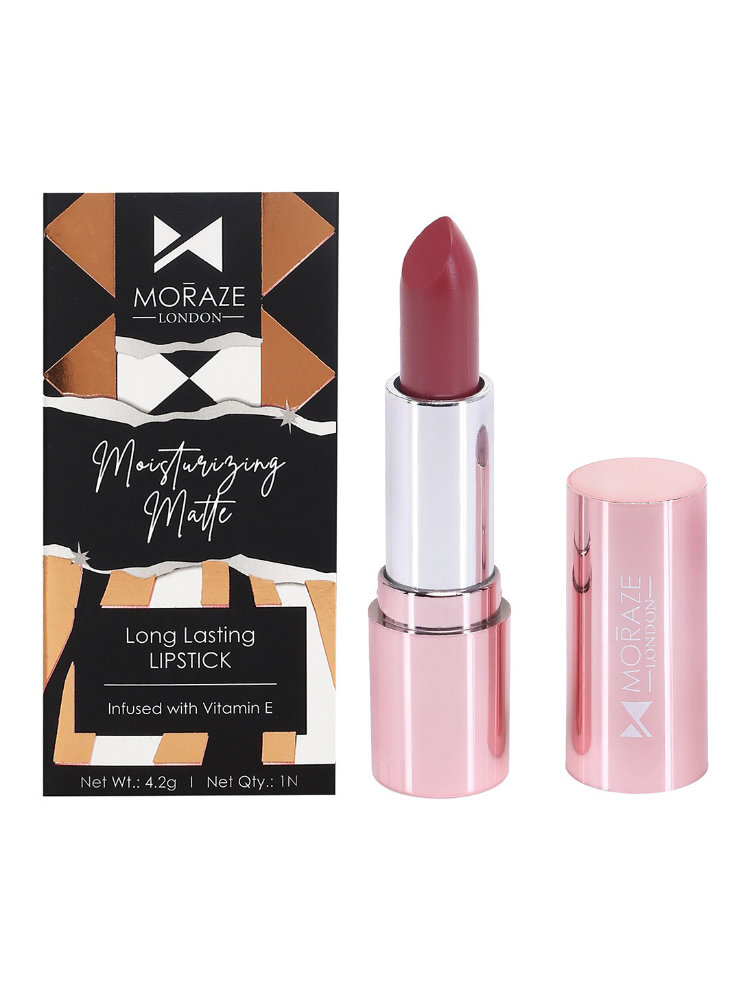 Moraze Moisturizing Matte Vegan Long-Lasting Lipstick with Vitamin E 4.2g - Last Chance