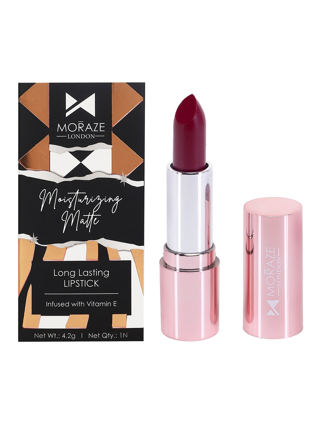 Moraze Moisturizing Matte Vegan Long-Lasting Lipstick with Vitamin E 4.2g-Priorities Right
