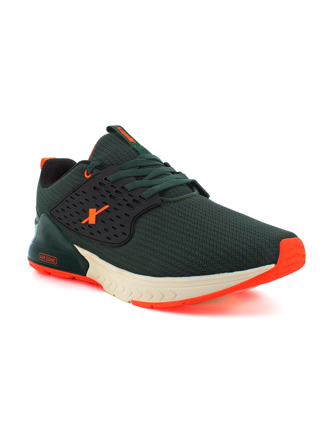 Sparx Men Green Mesh Running Non-Marking Shoes