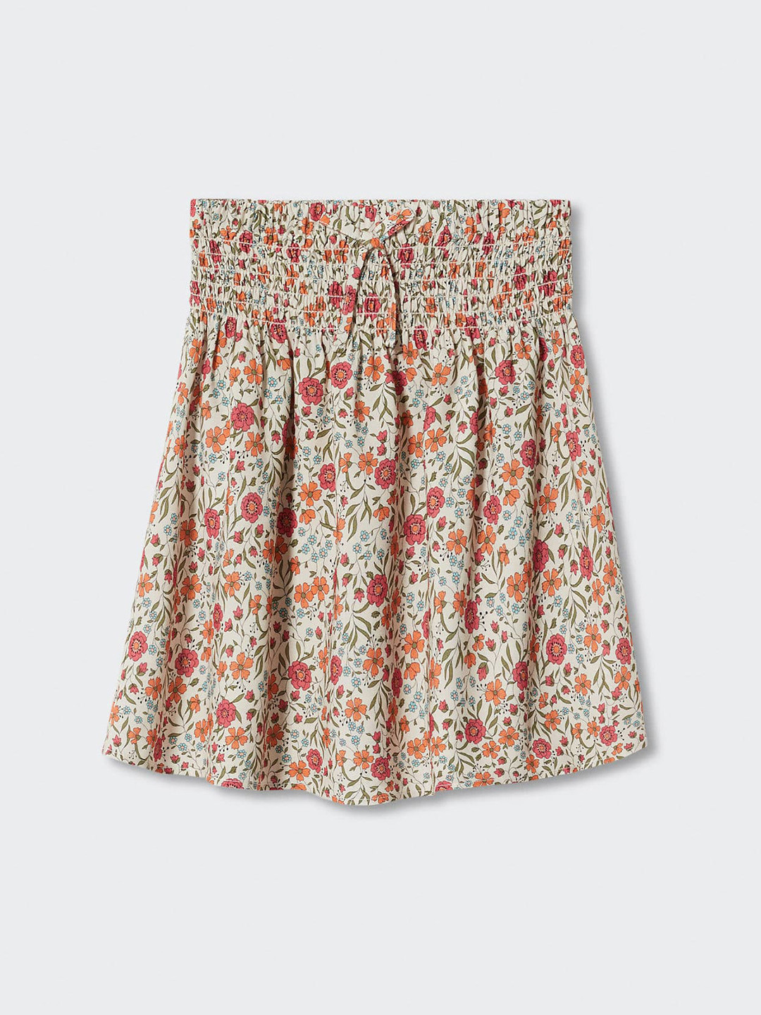 Mango Kids Girls Floral Print Sustainable A-line Skirts