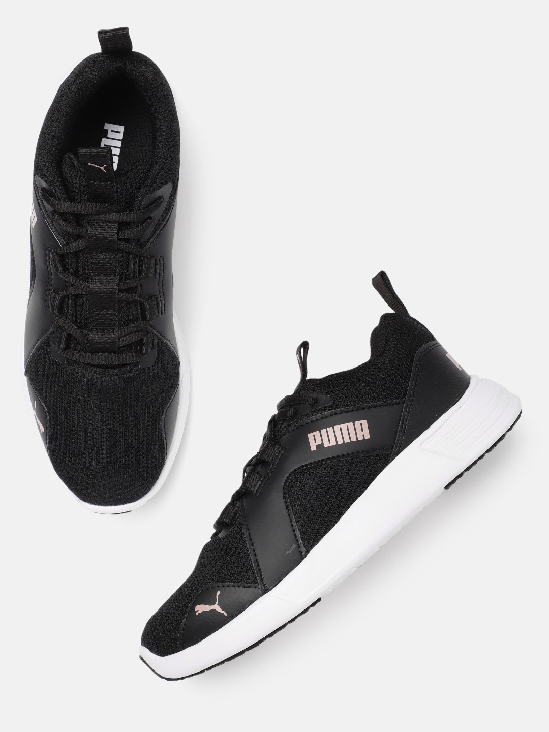 Puma Women Black Solid Sneakers