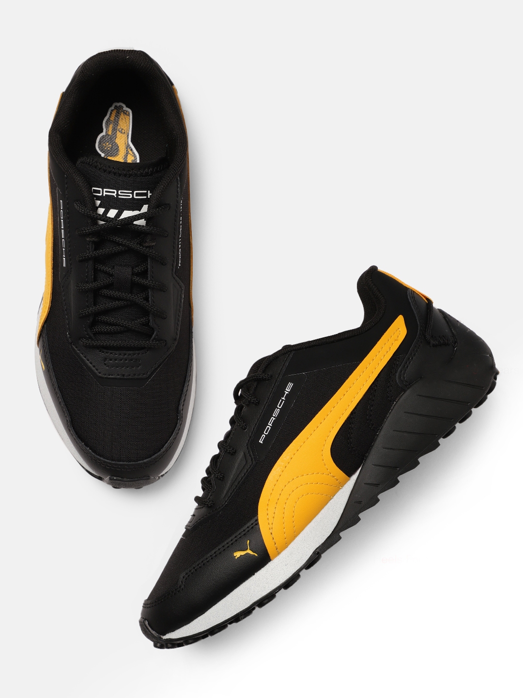 Puma suede outlet black and orange