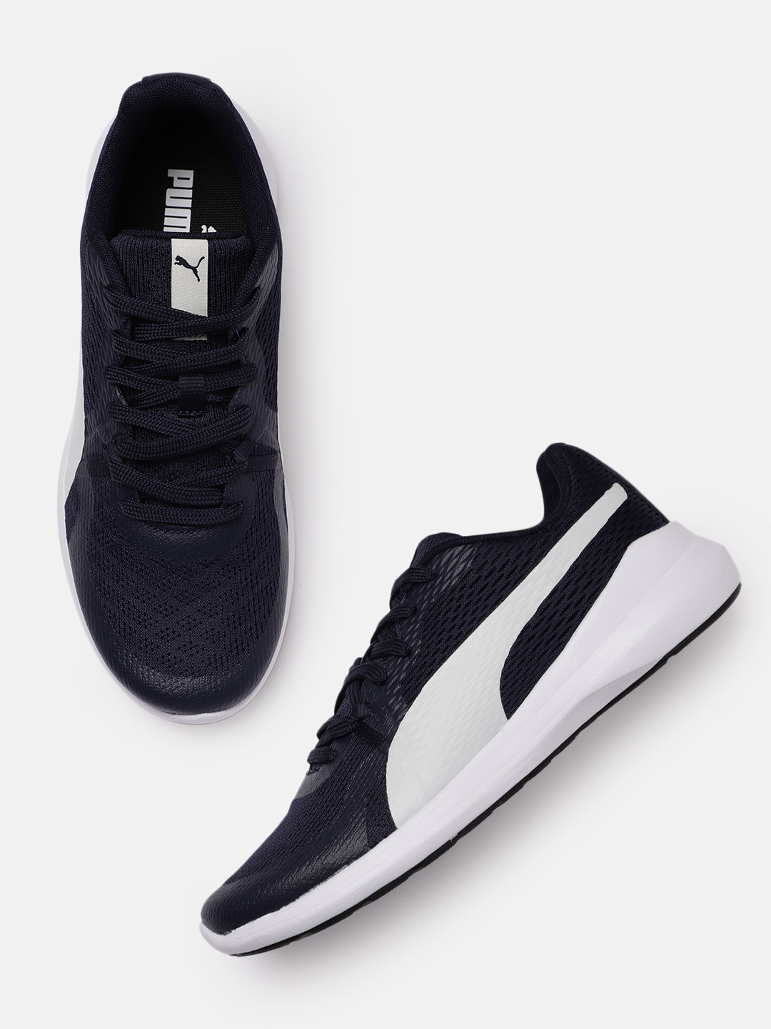 Puma Men Navy Blue Wave V1 Sneakers