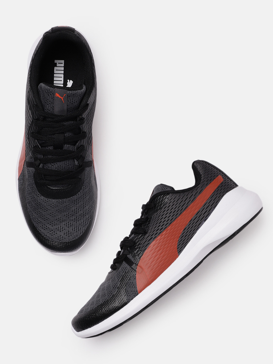 Puma Men Black & Grey Wave V1 Sneakers