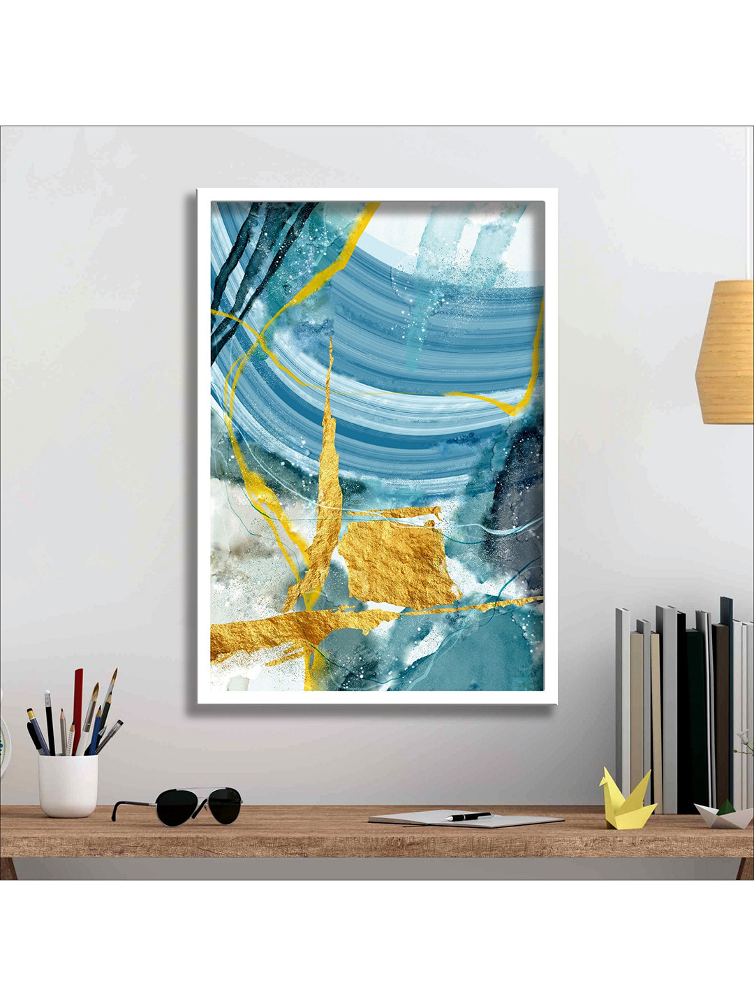 SAF White & Blue Digital Reprint Wall Art