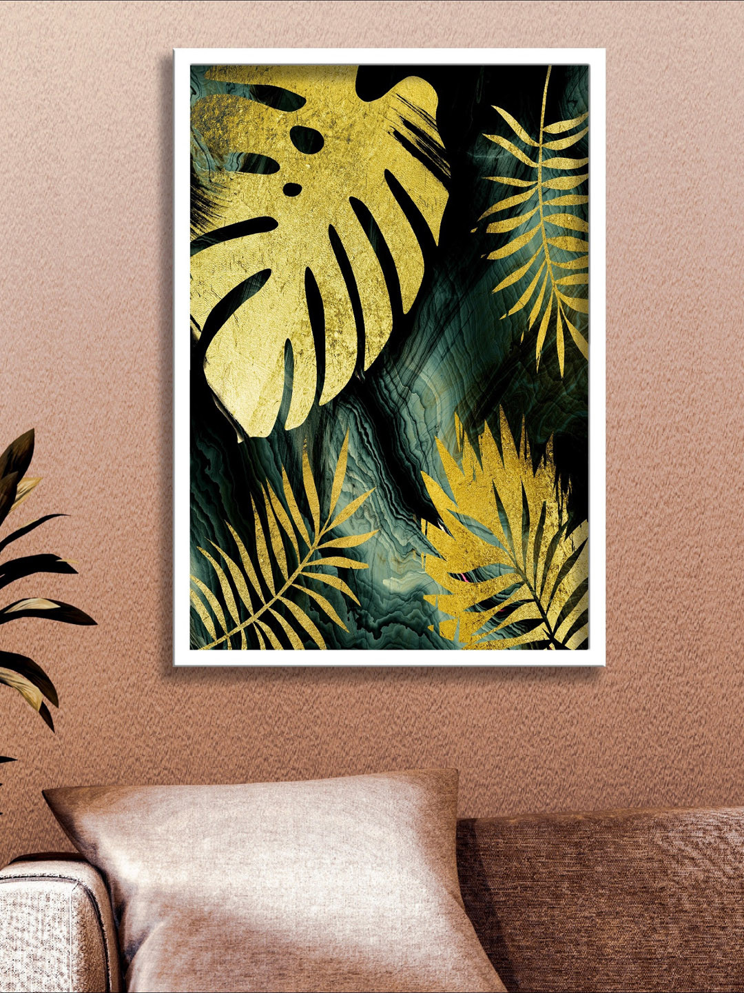 SAF Black & Gold-Coloured Digital Reprint Wall Art