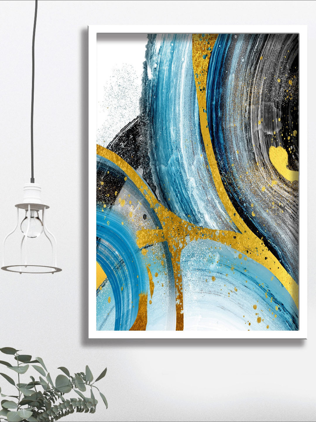 SAF White & Blue Digital Reprint Wall Art