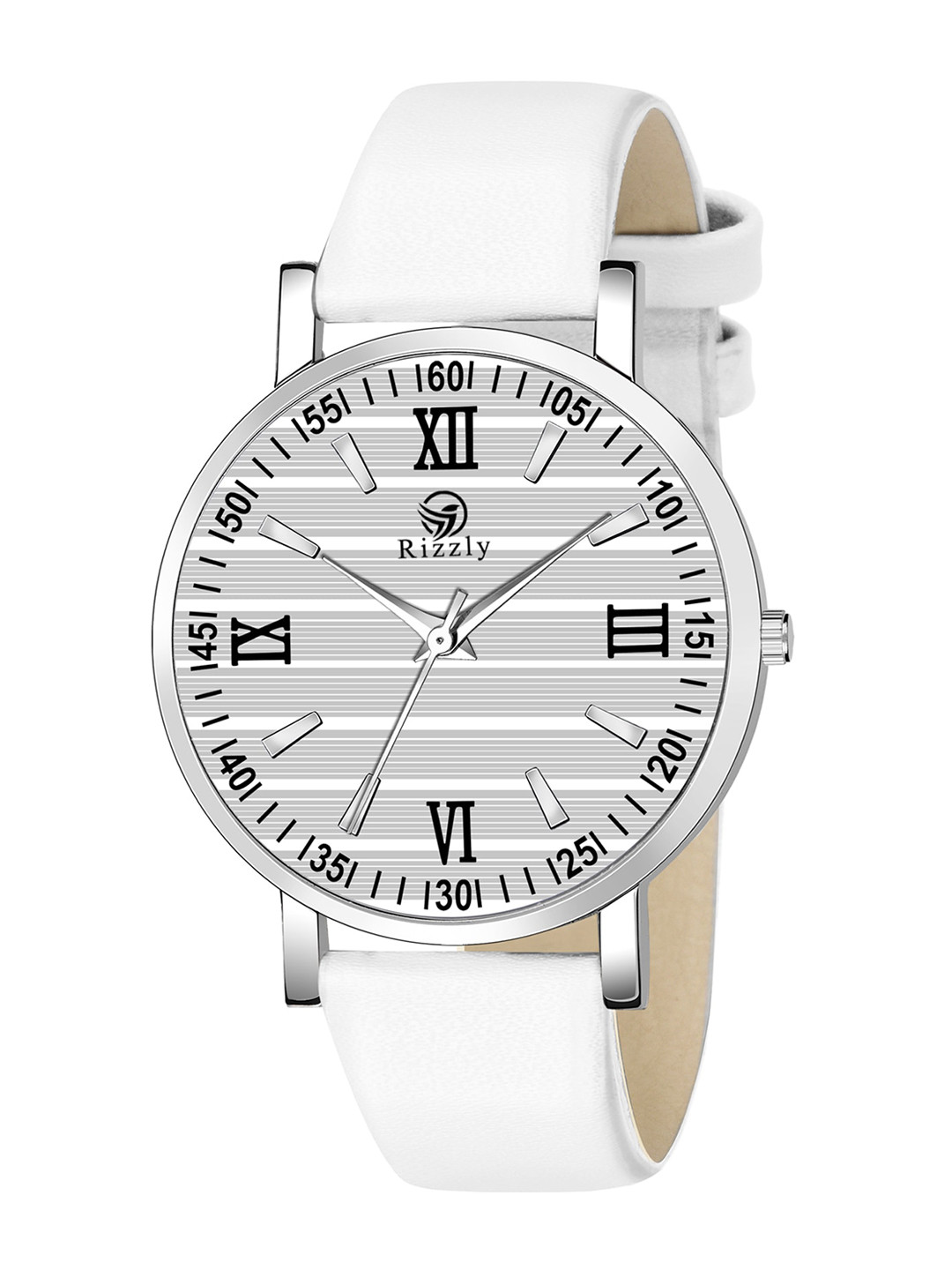 Septem Women White Dial & White Leather Straps Analogue Watch SP-123-White-Septem-White