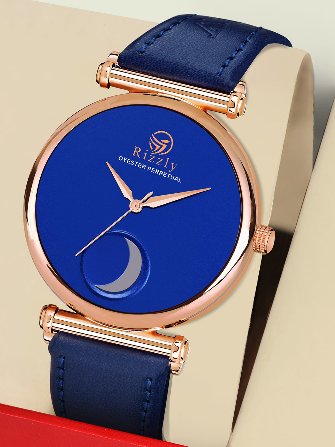 Septem Men Blue Dial & Blue Leather Straps Analogue Watch-SP-302.Blue-Septem-Blue