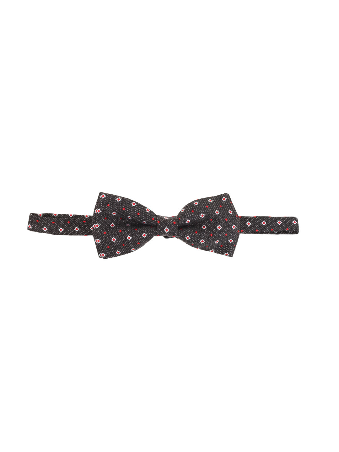 Alvaro Castagnino Black Patterned Bow Tie