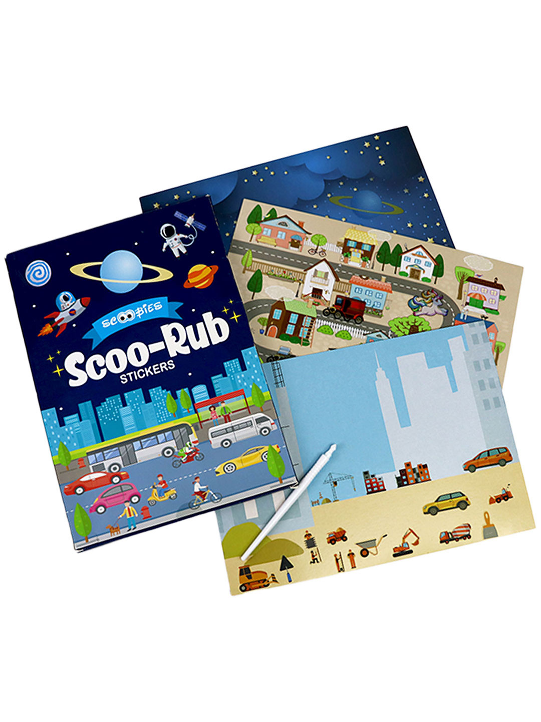 SCOOBIES Kids Blue Printed Paper ART