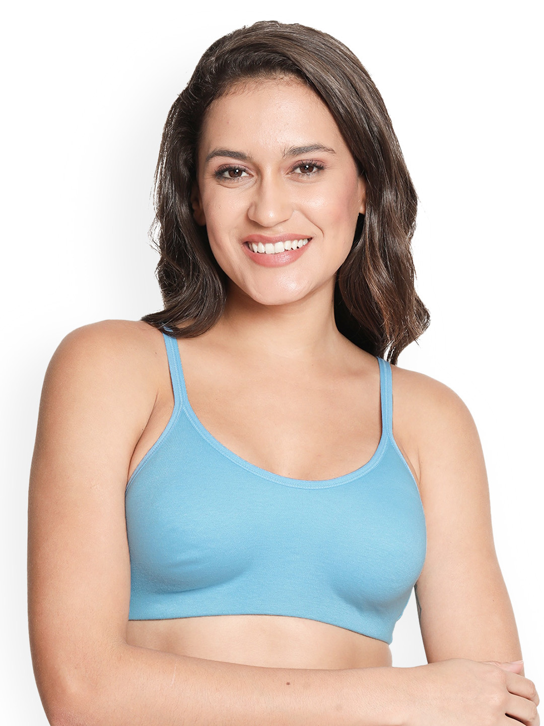 Susie Blue Women Solid Cotton t-shirt Bra