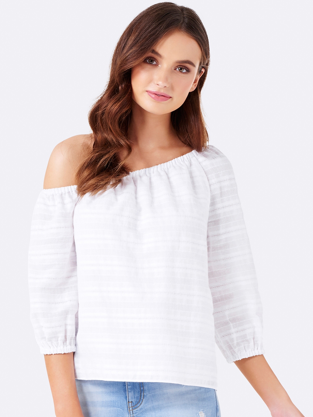 One shoulder tops myntra clearance