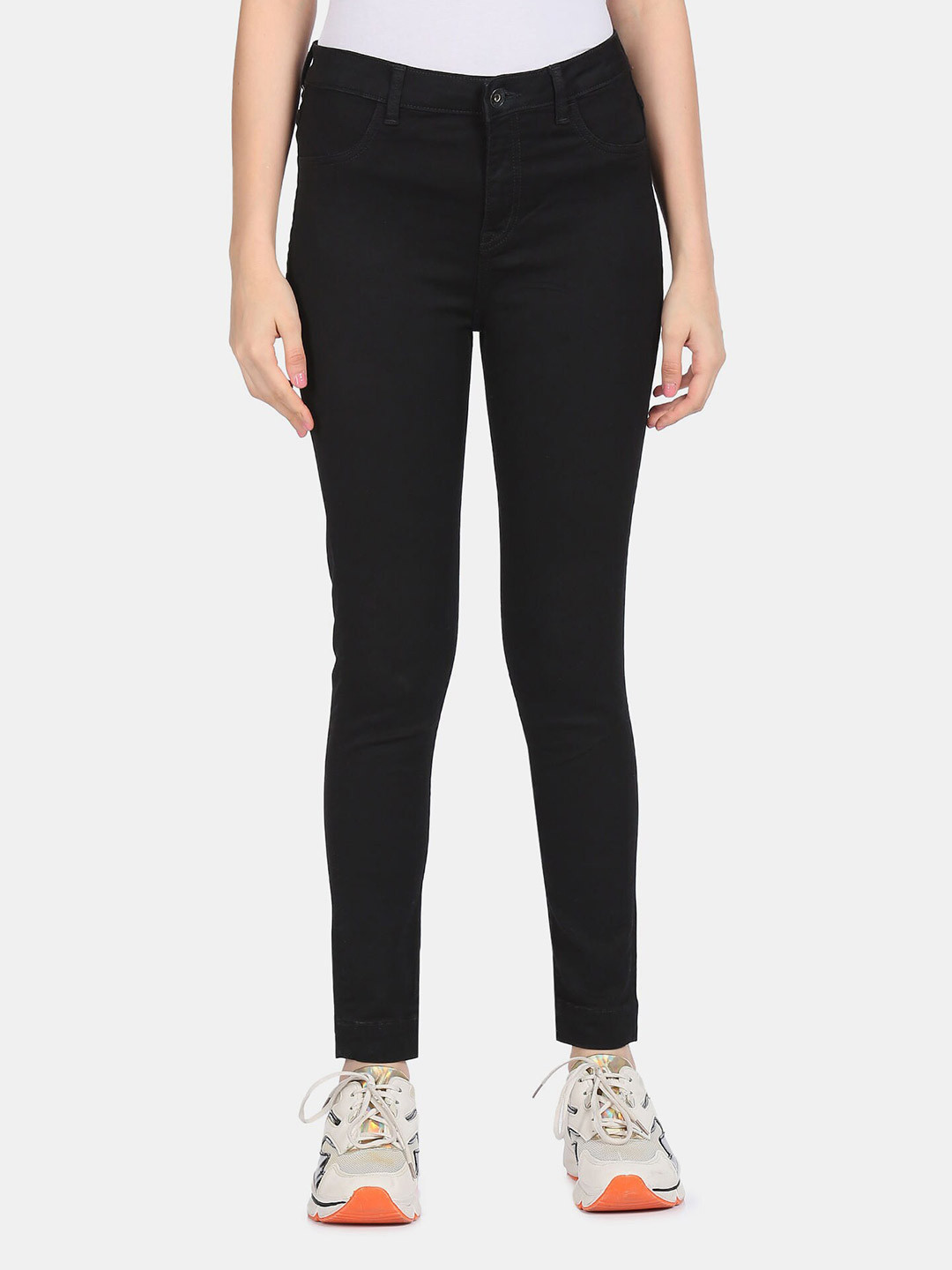 U.S. Polo Assn. Women Black  Solid Jeggings