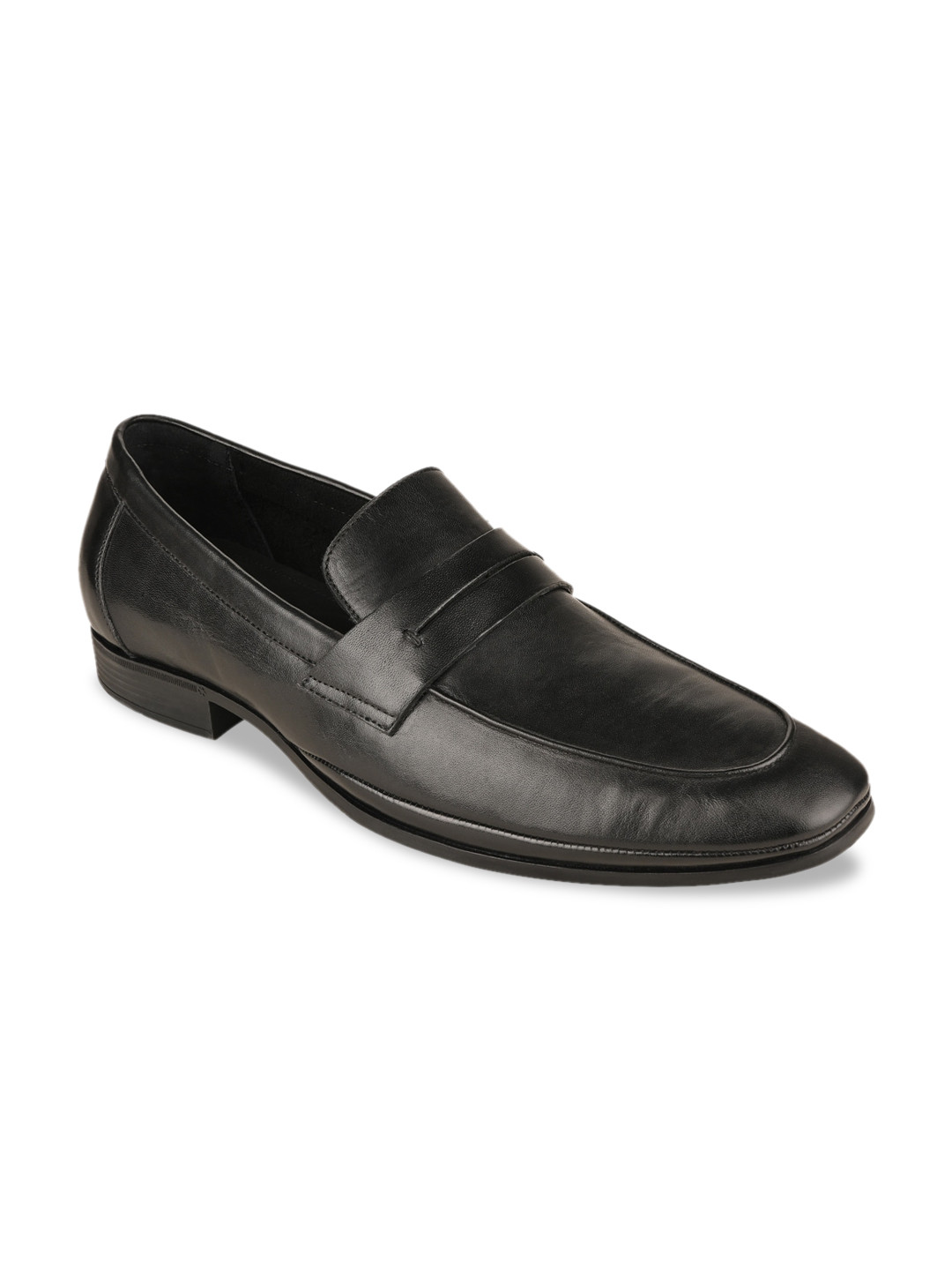 Regal By Imperio Black Men Formal Leather Slip On Shoes