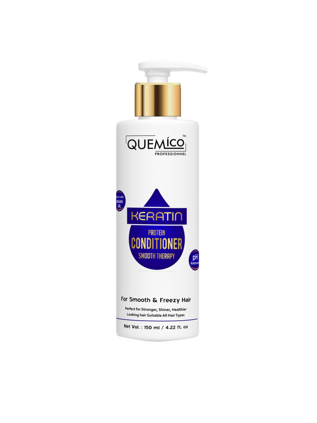 Quemico Professionnel Keratin Protein Smooth Therapy Conditioner for All Hair Types- 150ml