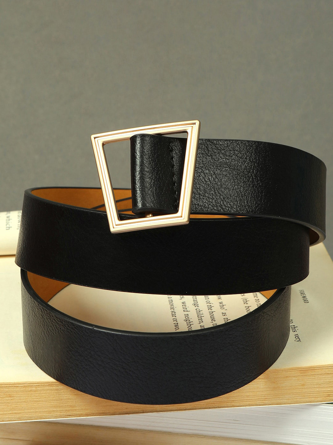 HAUTE SAUCE  Women Black Belt with Buckle Detail