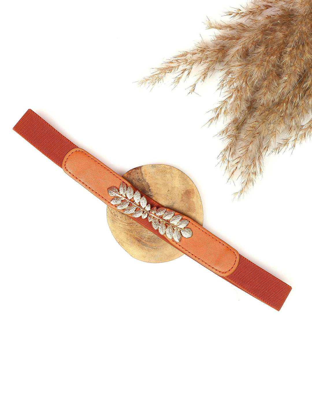 HAUTE SAUCE  Women Tan Belt with Buckle Detail