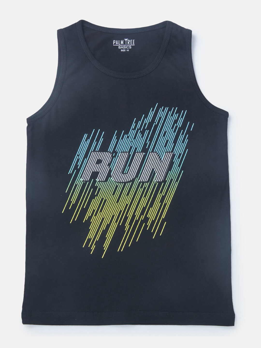 Palm Tree Boys Black Indigo Raw Edge T-shirt