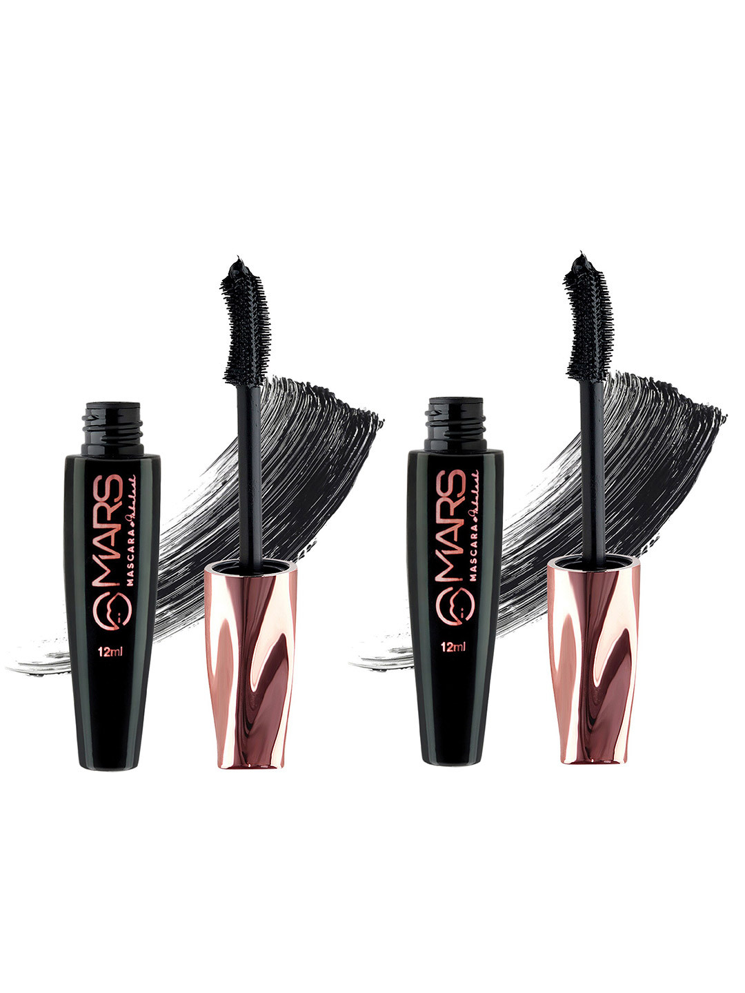 MARS Set of 2 Fabu Lash Water Proof Mascara 12 ml Each - Black