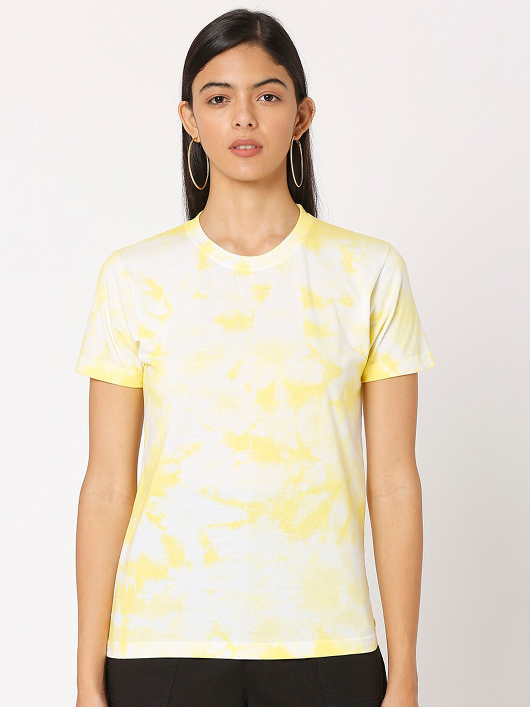 Smarty Pants Tie & Dye Round Neck Lounge T-shirt