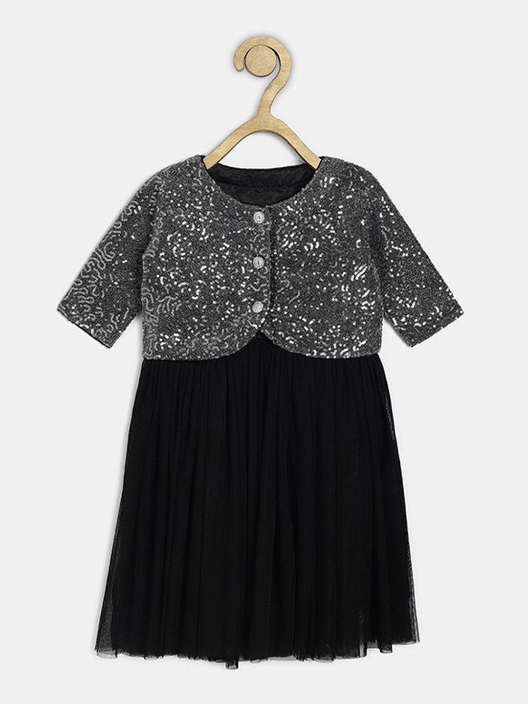 Bella Moda Black Satin Dress