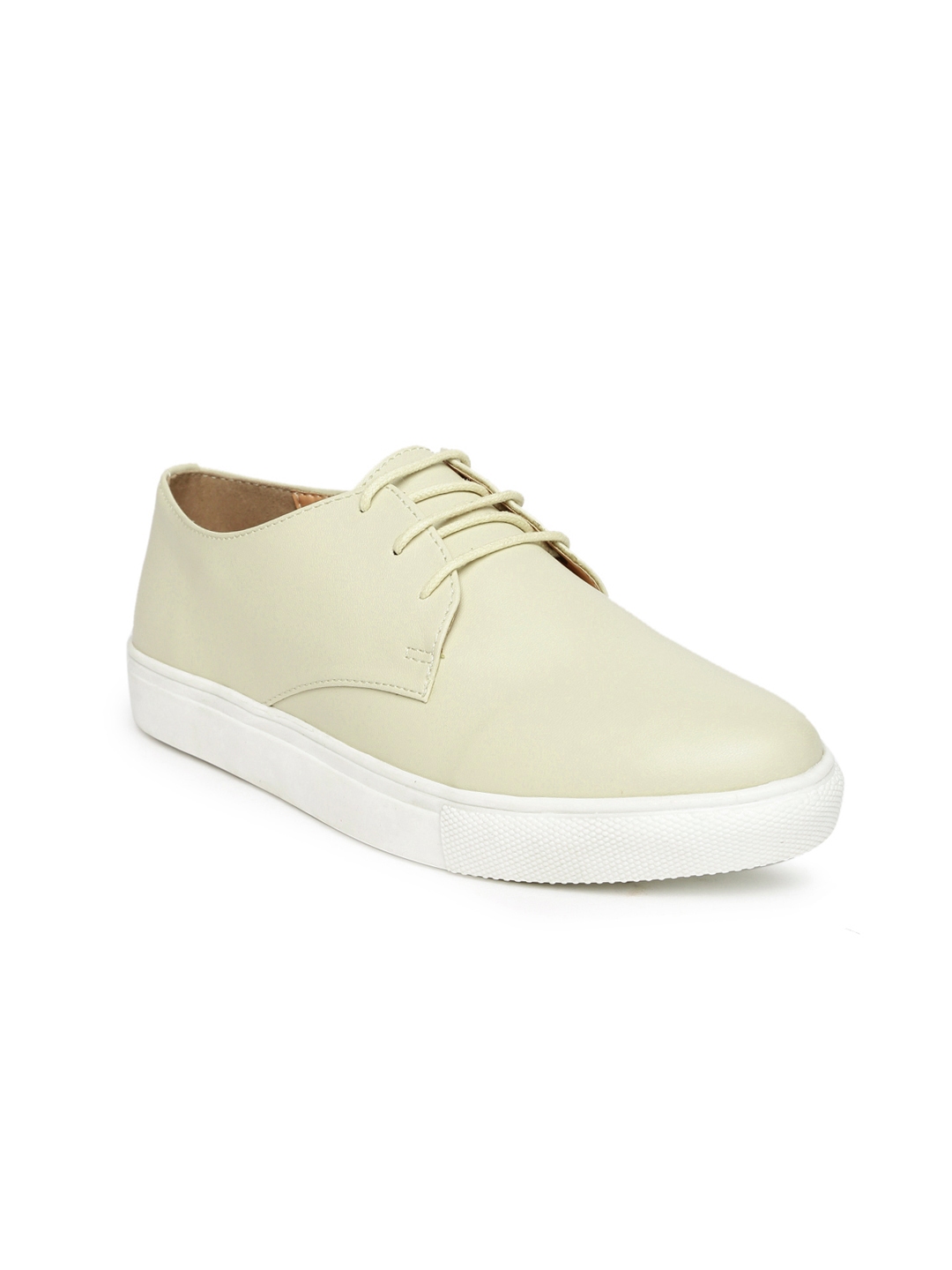 Cream Coloured Sneakers - Casual Shoes 