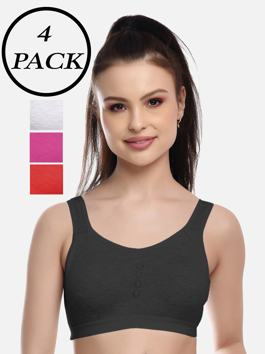 FIMS Black & White Bra