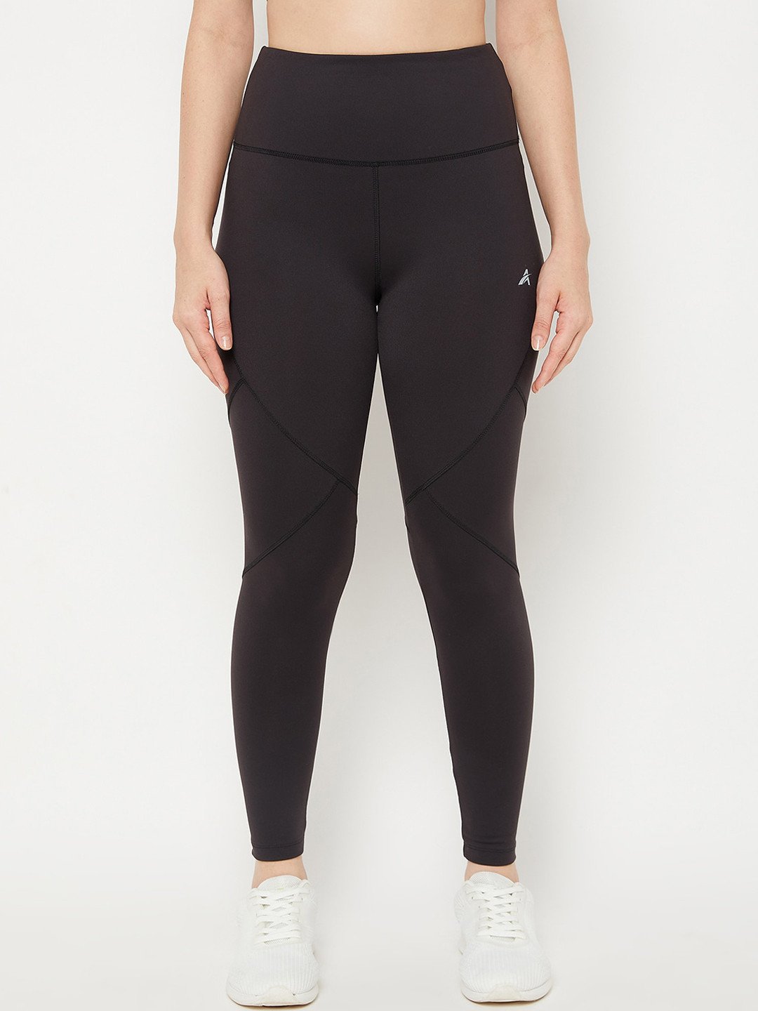 ATHLISIS Women Black Solid E-Dry Training Tights