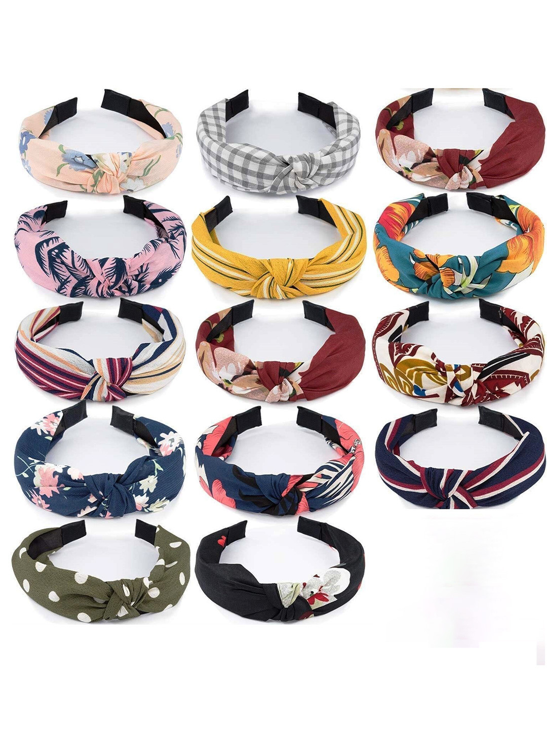DIAN Women Set of 8 Printed Knot Hairband