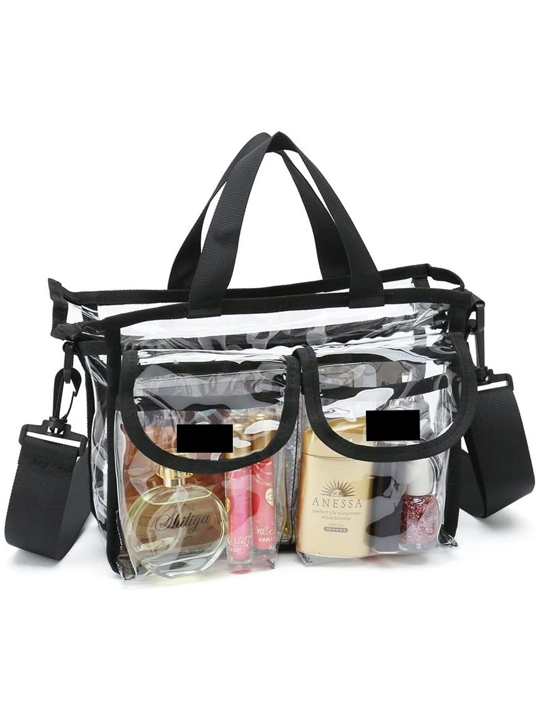 LYF5STAR Transparent & Black Makeup Organizer Bag