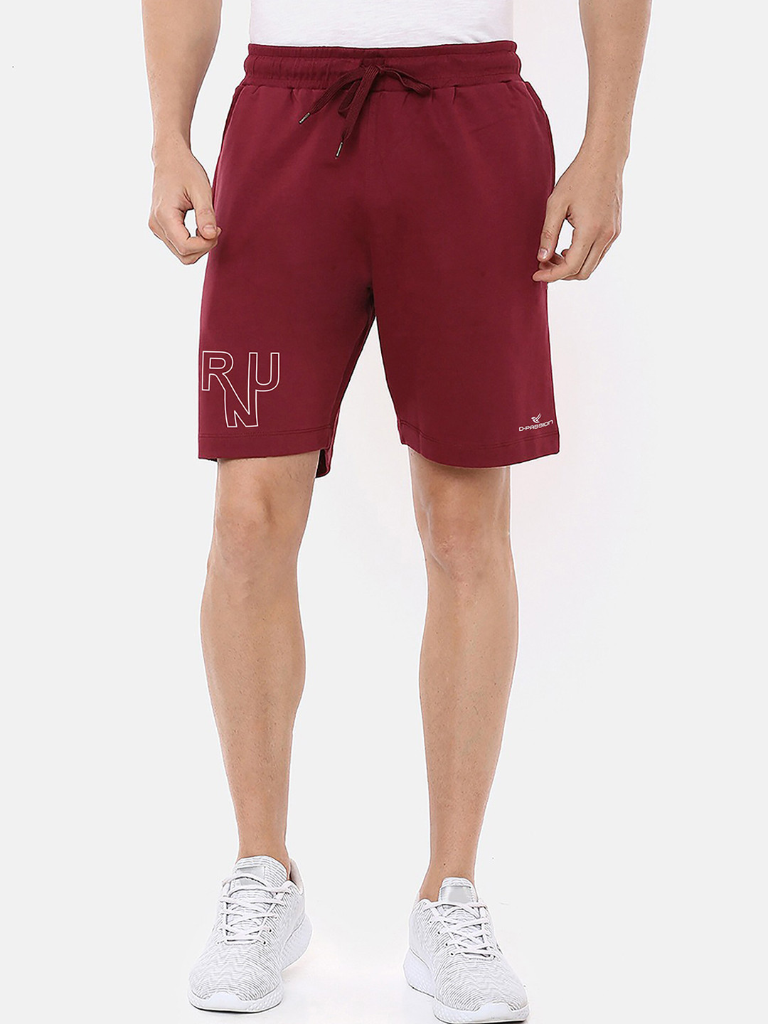 Dpassion Men Maroon Regular Fit Running Sports Shorts