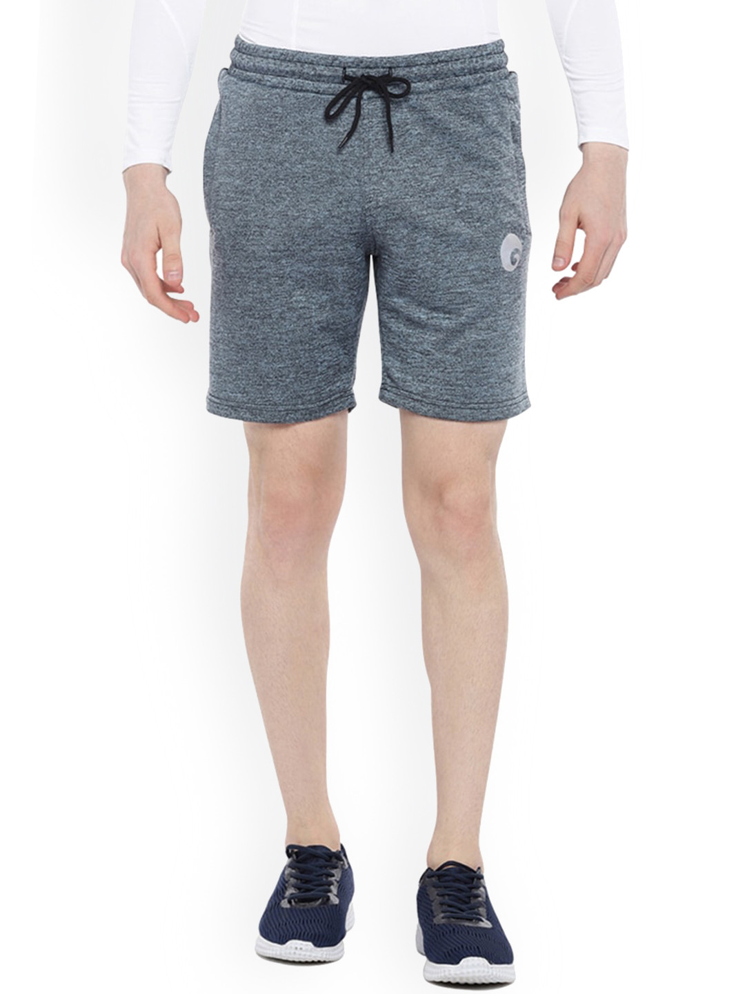 Omtex Men Grey Training or Gym Shorts