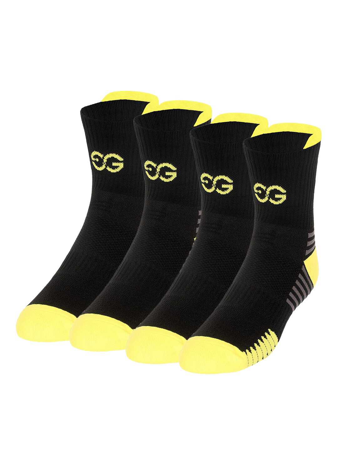 SuperGear Men Workout Pack Of 2 Patterned Calf Length Socks