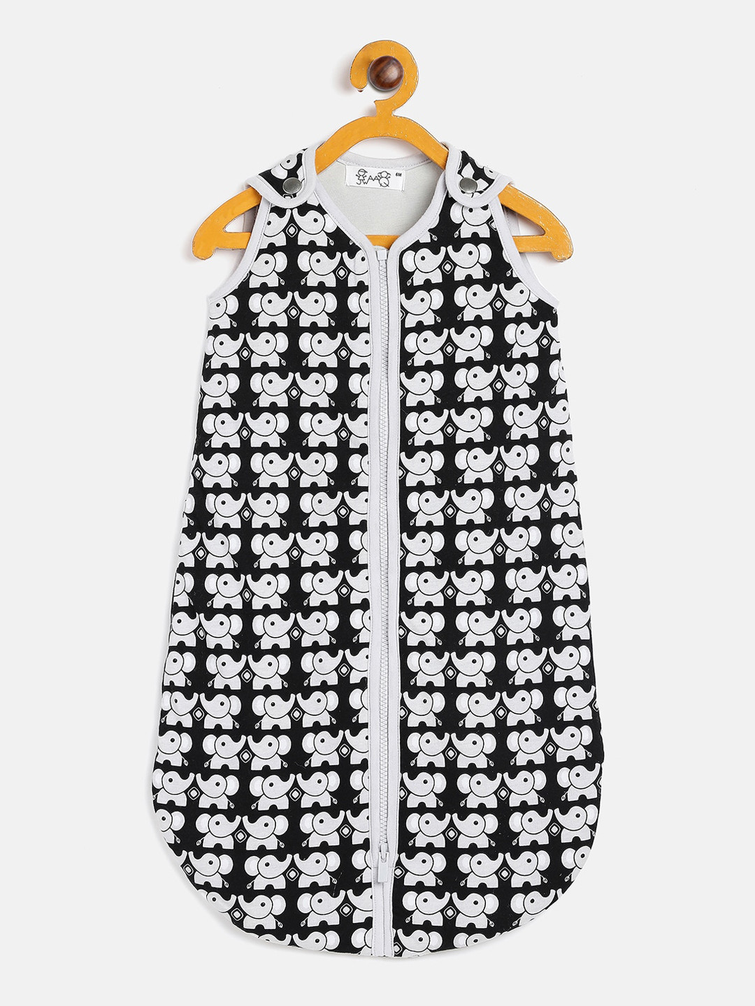 JWAAQ Unisex Kids Infant Black Printed Baby Sleeping Bag