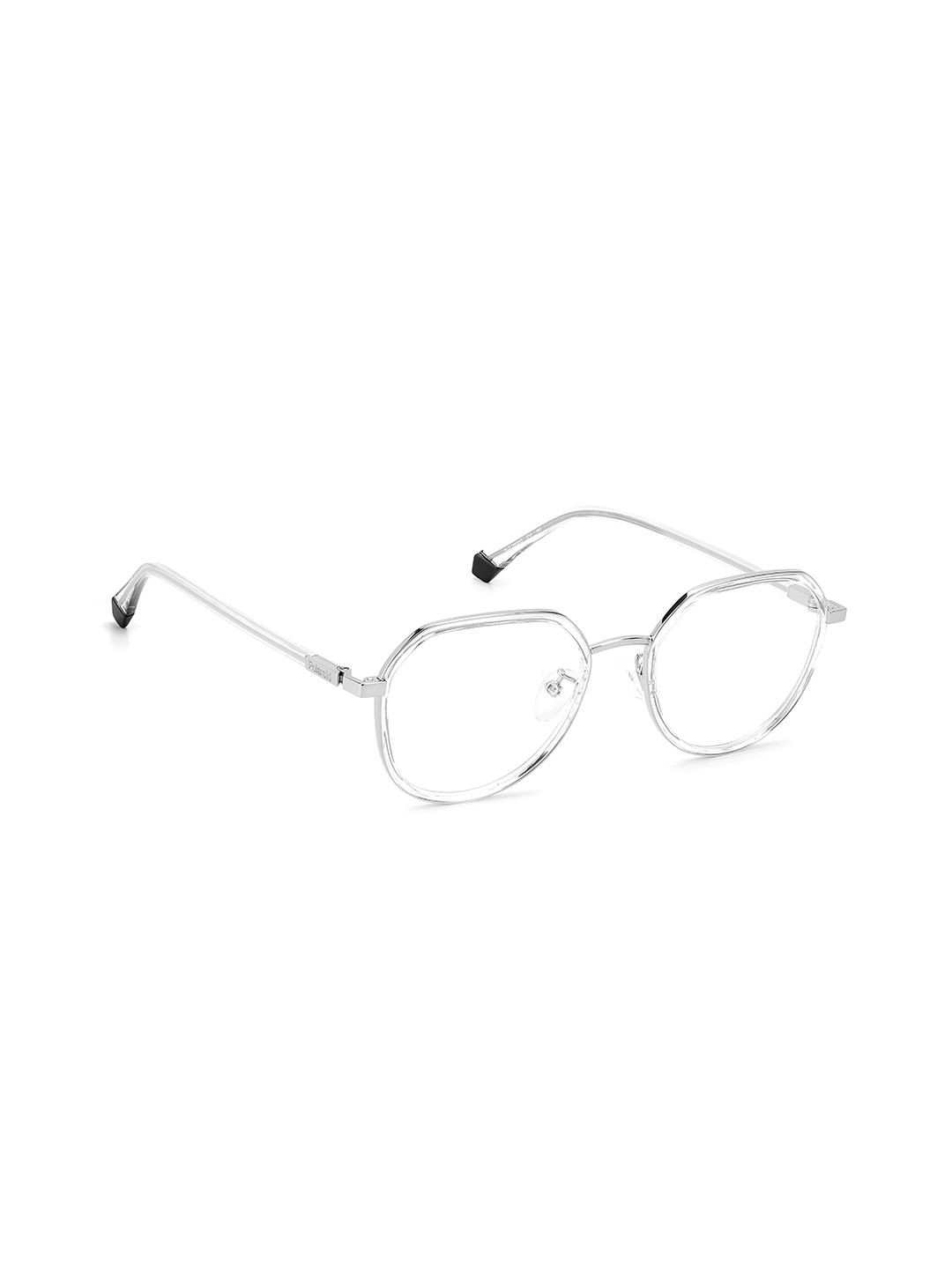 Polaroid Unisex Transparent Full Rim Oval Frames