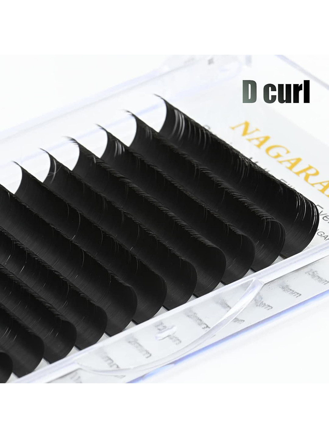 NAGARAKU Women Black W Eyelash Extension 4D Premade D Curl Eye Lashes