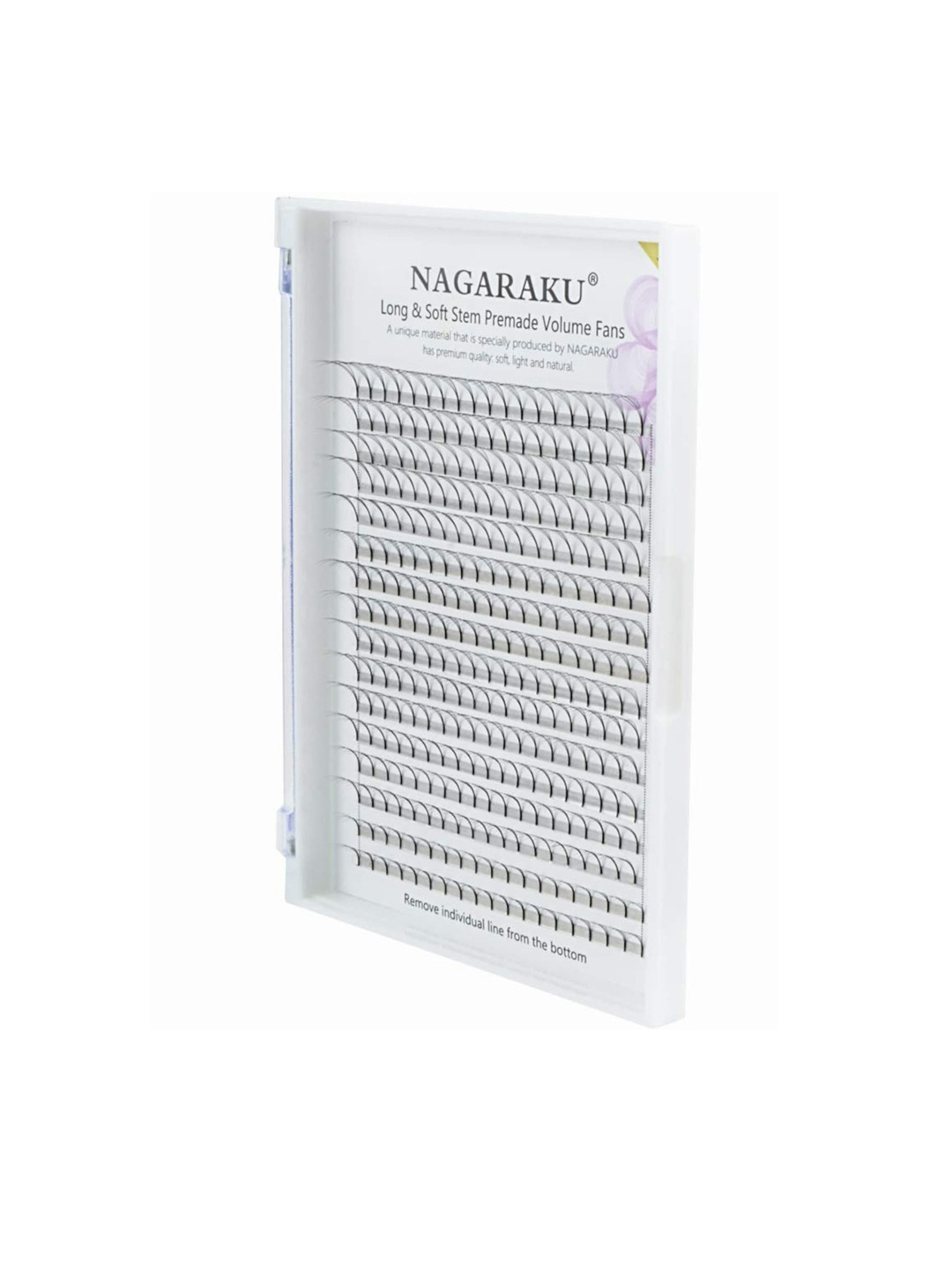 NAGARAKU Women Black Extension 16 Lines 10D Thin Eyelashes