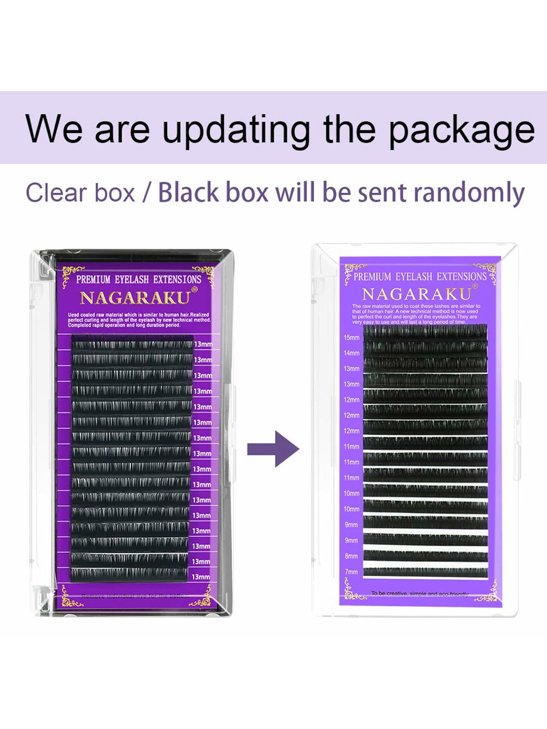 NAGARAKU Women Black Matte Synthetic 16 Rows  Extensions Eyelashes