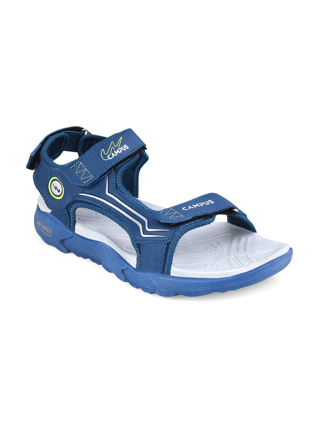 Campus Men CAMP DRAG Blue Printed Sports Sandals