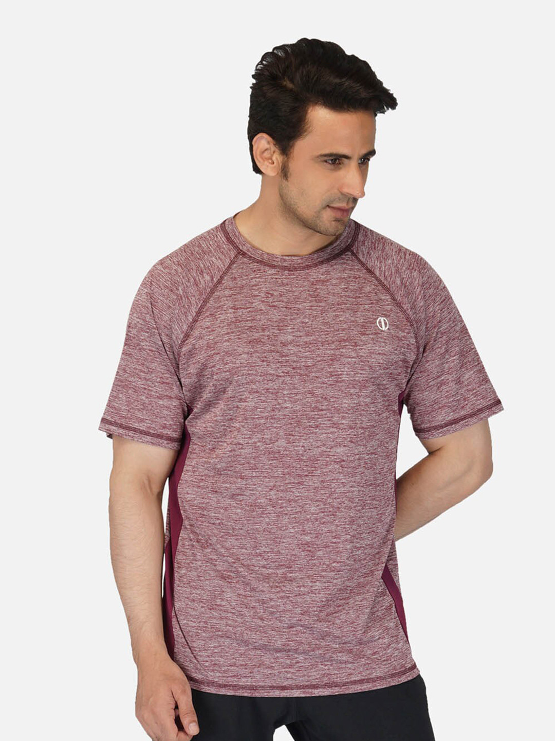 IMPERATIVE Men Maroon T-shirt