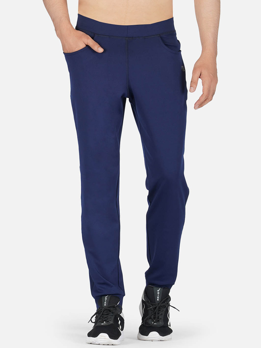 IMPERATIVE Men Navy Blue Solid Joggers
