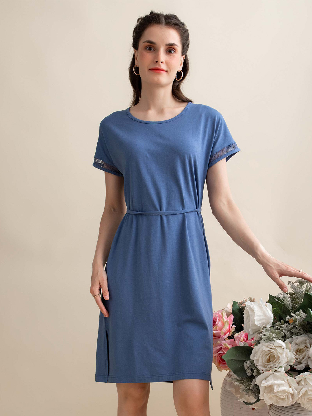 B.Copenhagen Blue A-Line Dress