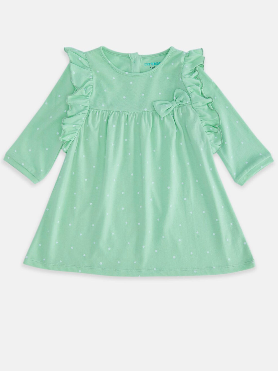 Pantaloons Baby Green A-Line Dress